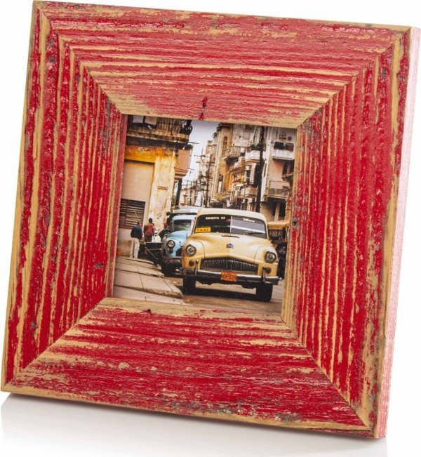 Κορνίζα Victoria Collection Photo frame Bad Disain 10x10 5cm, κόκκινο