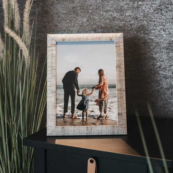 Κορνίζα Victoria Collection Κορνίζα φωτογραφιών Sand 21x29,7, ασημί (VI2456)