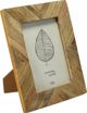 Κορνίζα Home Styling Collection από ξύλο μάνγκο PATCHWORK, 19 x 24 εκ.