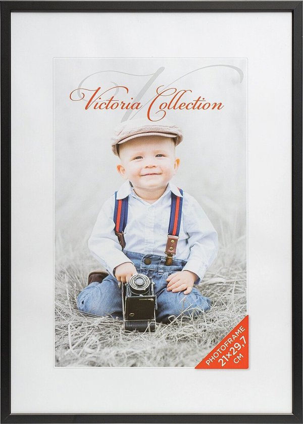 Κορνίζα Victoria Collection Κορνίζα φωτογραφίας Αλουμίνιο 21x29,7 (A4), μαύρο
