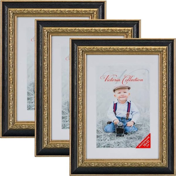 Κορνίζα Victoria Collection Photo frame Seoul 15x21, μαύρο 3 τεμ. (1303333)