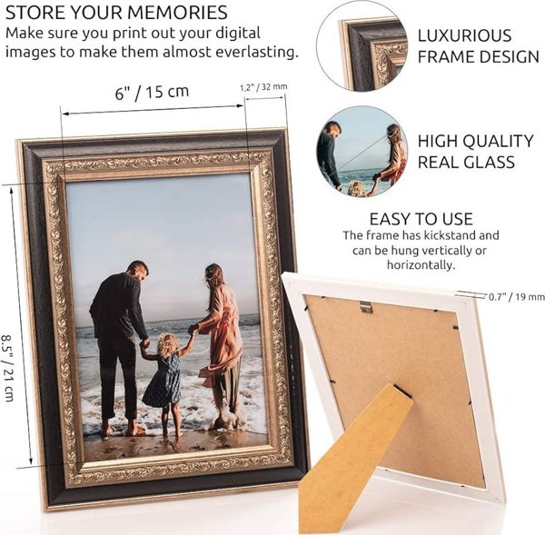 Κορνίζα Victoria Collection Photo frame Seoul 15x21, μαύρο 3 τεμ. (1303333)
