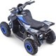 Ramiz Quad Highper με μπαταρία Μπλε 35km/h + Κινητήρας χωρίς ψήκτρες 1000W + Φουσκωτοί τροχοί + Ρύθμιση καθίσματος