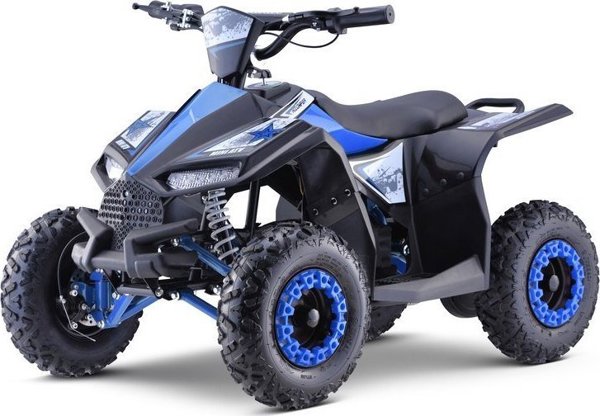 Ramiz Quad Highper με μπαταρία Μπλε 35km/h + Κινητήρας χωρίς ψήκτρες 1000W + Φουσκωτοί τροχοί + Ρύθμιση καθίσματος