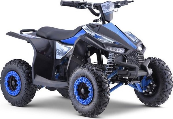 Ramiz Quad Highper με μπαταρία Μπλε 35km/h + Κινητήρας χωρίς ψήκτρες 1000W + Φουσκωτοί τροχοί + Ρύθμιση καθίσματος