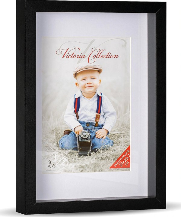 Κορνίζα Victoria Collection κορνίζα φωτογραφιών 3D 21x29,7 μαύρη