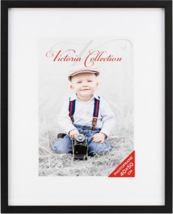 Κορνίζα Victoria Collection Cubo για φωτογραφίες 40x50, μαύρη (VF2275)