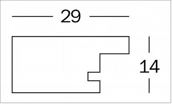 Κορνίζα Walther Home, 30x40, ξύλινη μαύρη (HO040B)