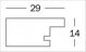 Κορνίζα Walther Home, 30x40, ξύλινη μαύρη (HO040B)