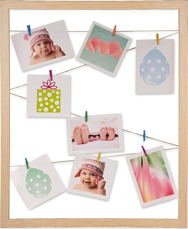 Κορνίζα Victoria Collection Photo frame Milano 40x50 Polaroid, φυσικό