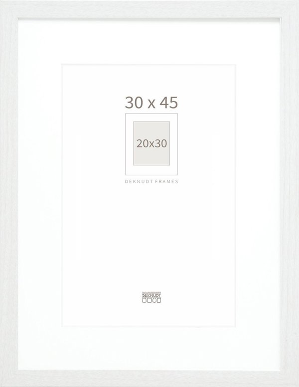 Κορνίζα Deknudt Deknudt S66KD1 P1 30x45 Ξύλο ασημί με Passepartout