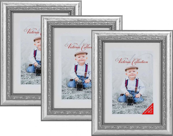 Κορνίζα Victoria Collection Photo frame Seoul 15x21, ασημί 3 τεμ. (1303331)
