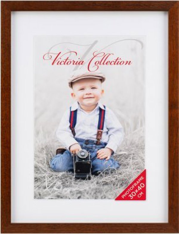 Κορνίζα Victoria Collection Cubo για φωτογραφίες 30x40, καφέ (VF2277)