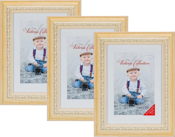 Κορνίζα Victoria Collection Photo frame Seoul 15x21, μπεζ 3 τεμ. (1303539)