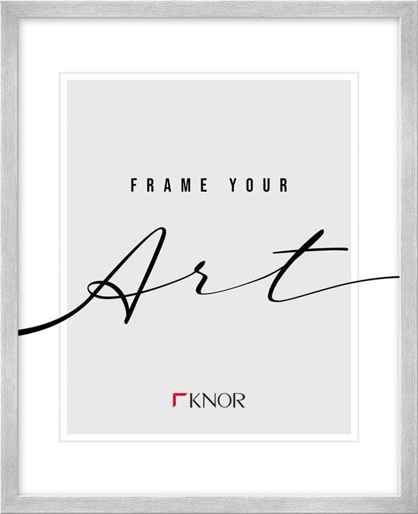 Κορνίζα Styler Frame KNOR Izabela 50x70 ασημί|πλαστικό|15mm|πλέξι