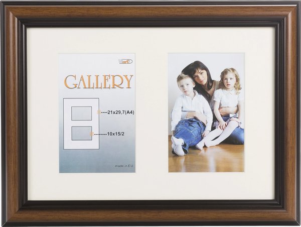 Κορνίζα Victoria Collection Photo frame Ema Gallery 21x29,7/2/10x15, καφέ (VF3969)