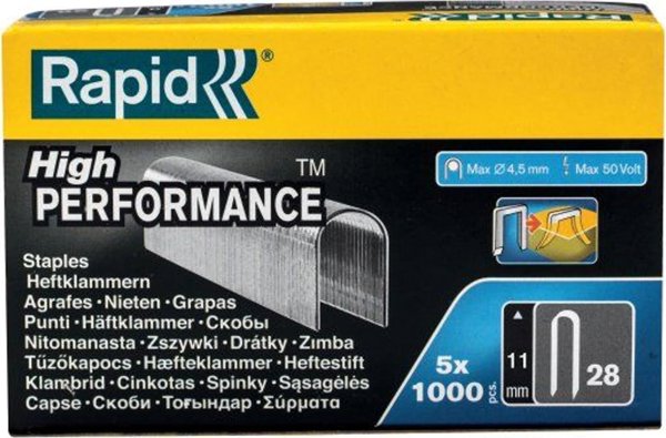 Συρραπτικά "Rapid" 28/11, 5000 τεμ.