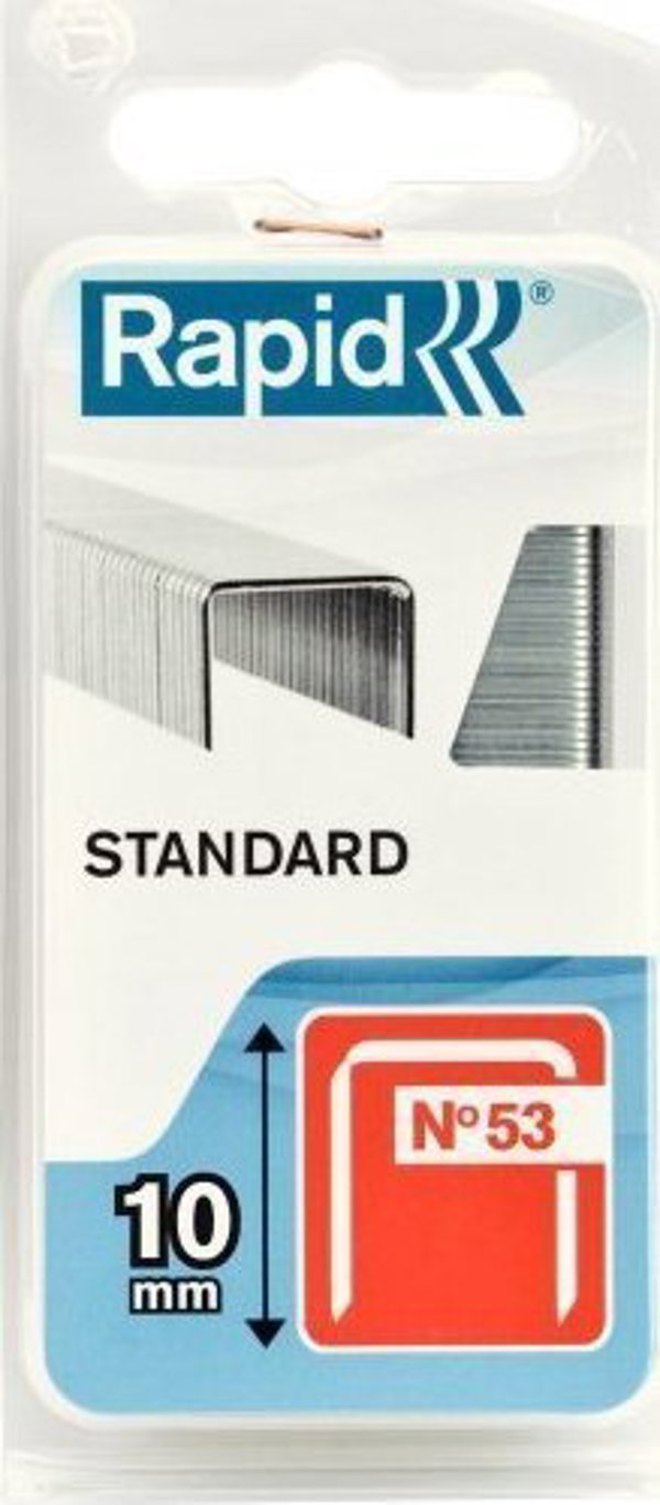 Συρραπτικά Rapid No 53, Λεπτό Σύρμα, 10 mm, Γαλβανισμένα, 1060 Τεμάχια