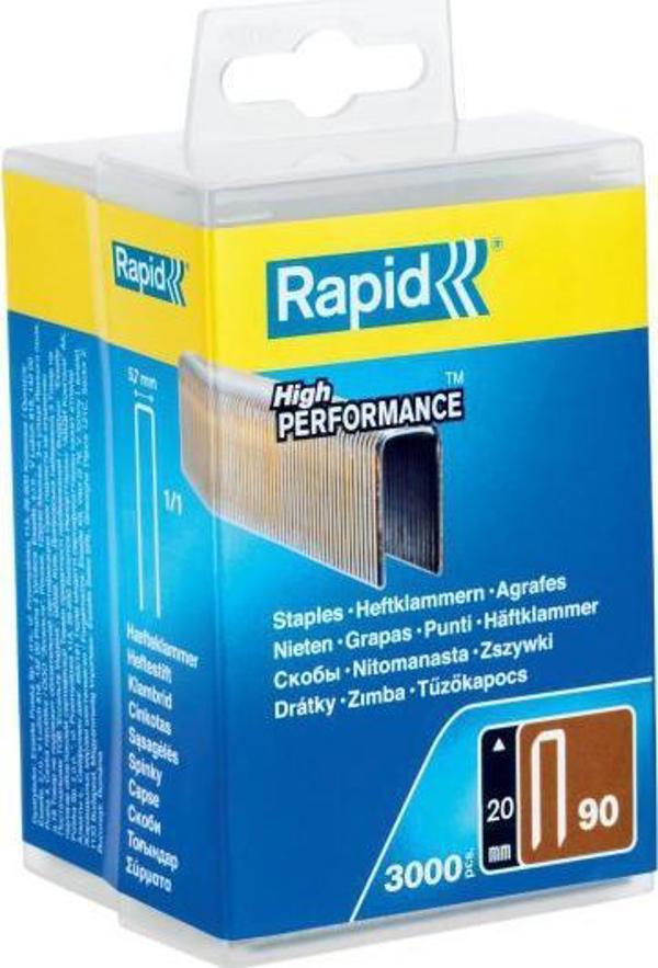 Συρραπτικά Rapid με στενή κορώνα αρ. 90 (20 mm) - συσκευασία 3000 τεμ.