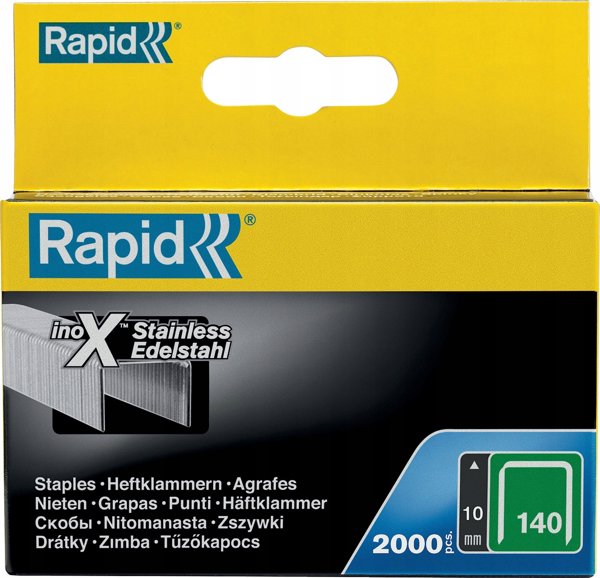 Συρραπτικά Rapid Rapid 140/10 ανοξείδωτο ατσάλι 2000 τεμ.