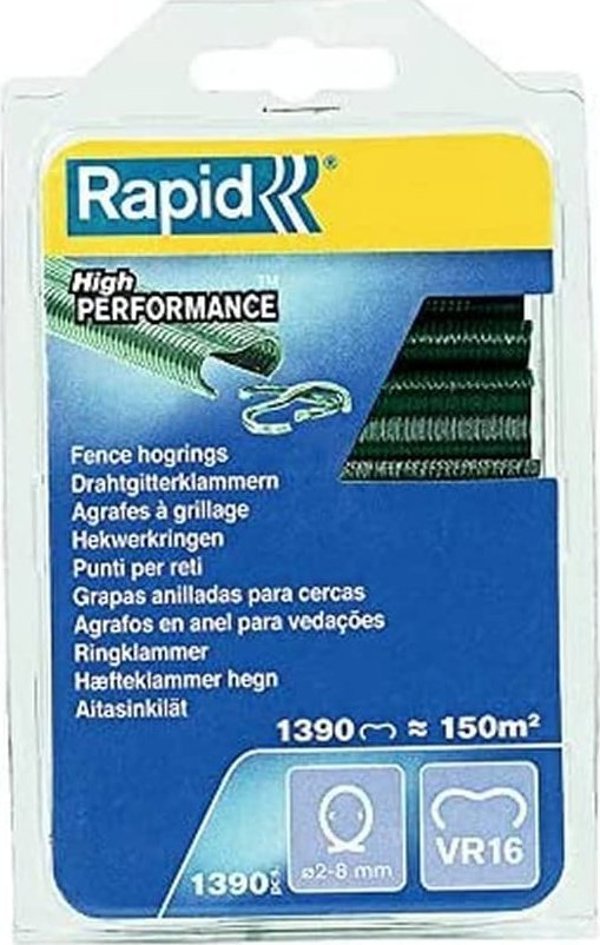 Συνδετήρες Rapid VR16 1390 τεμ., πράσινο.