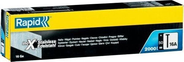 Συρραπτικά Rapid 20 αρ. 16A από ανοξείδωτο χάλυβα (50 mm) - συσκευασία 2000 τεμ.