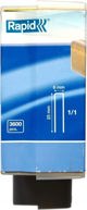 Συρραπτικά 606/25 3600τμχ 6,0x1,1mm, μαύρα, πλαστική συσκευασία, Rapid