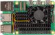 Ψύκτρα Raspberry Pi με ανεμιστήρα, Raspberry Pi 5 B, μαύρο