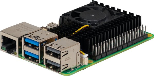 Ψύκτρα Raspberry Pi με ανεμιστήρα, Raspberry Pi 5 B, μαύρο