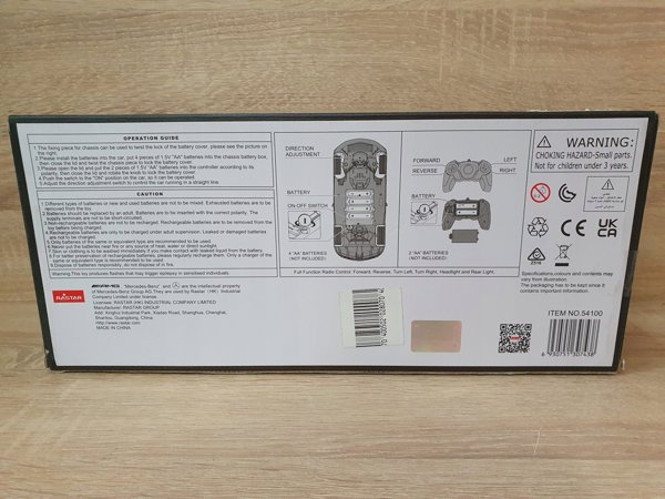 Rastar RASTAR αυτοκίνητο Mercedes-Benz SLS AMG 1:18, 54100 13944267 6930751307438