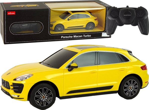 Αυτοκίνητο Rastar R/C Porsche Macan Turbo 1:24 Κίτρινο