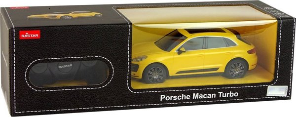 Αυτοκίνητο Rastar R/C Porsche Macan Turbo 1:24 Κίτρινο