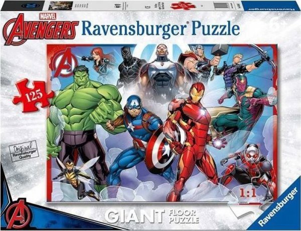 Ravensburger Παζλ Avengers, 125 Κομμάτια, Γίγαντας, για Παιδιά από 6 Ετών