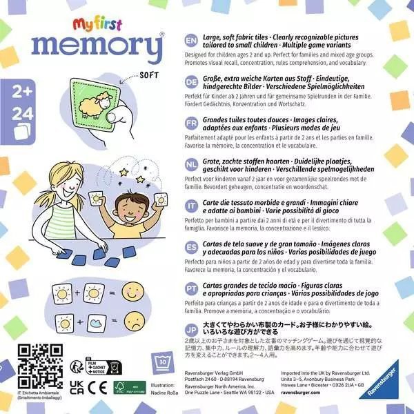 Ravensburger Ravensburger memory 20998, Επιτραπέζιο παιχνίδι, Μνήμη, 2 έτος/έτη, 10 λεπτά