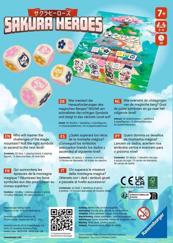 Ravensburger επιτραπέζιο παιχνίδι Sakura Heroes, 20957