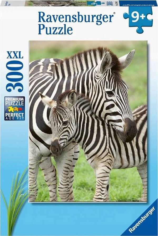 Ravensburger Παζλ Ζέβρες, 300 Κομμάτια XXL, Εκπαιδευτικό Παιχνίδι Συναρμολόγησης