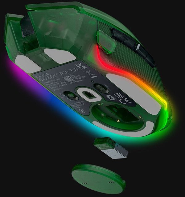 Razer Basilisk V3 Pro 35K Gaming ποντίκι Δεξιά RF Ασύρματο + Bluetooth + USB Type-A Οπτικό 35000 DPI
