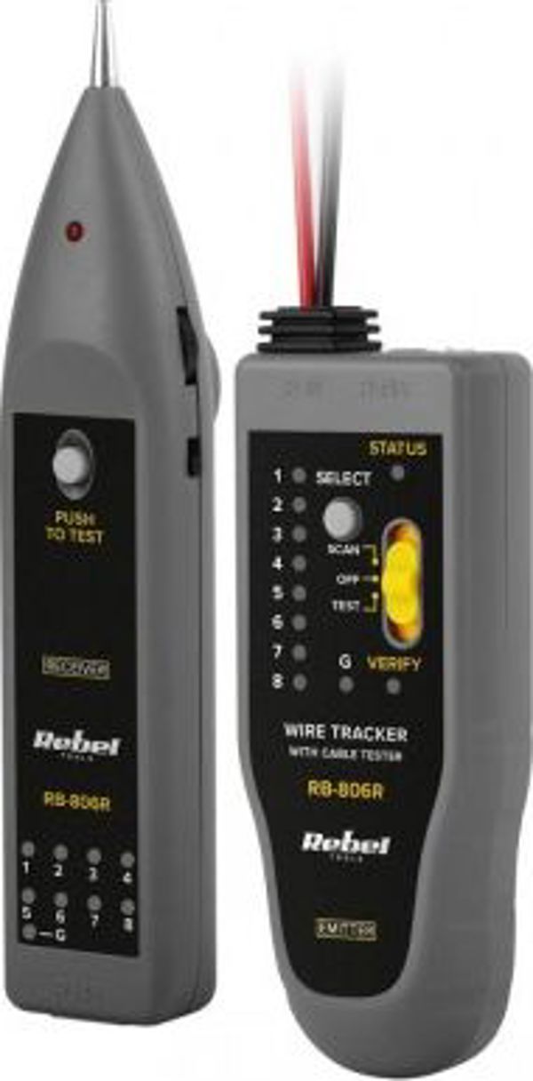 Rebel Tools RB-806R Ελεγκτής Καλωδίων και Ανιχνευτής Ζευγών