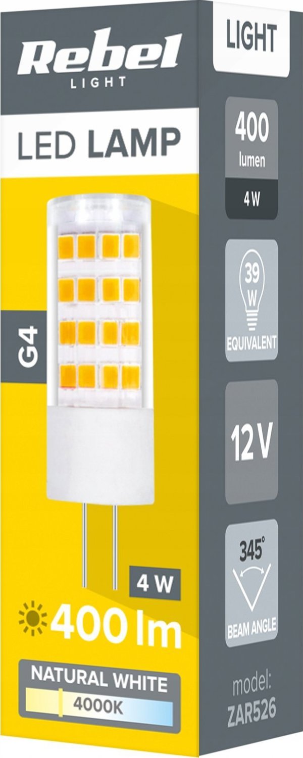 Rebel Lampa led Rebel 4W, G4, 4000K, 12V