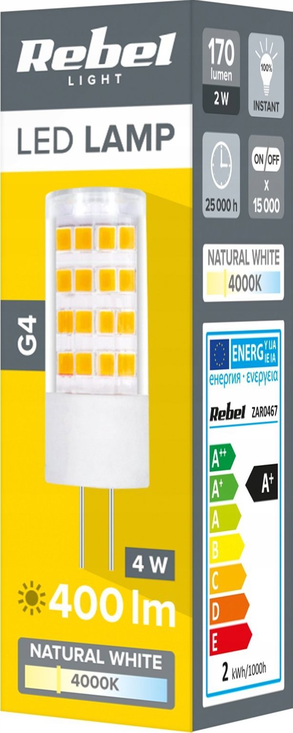 Rebel Lampa led Rebel 4W, G4, 4000K, 12V