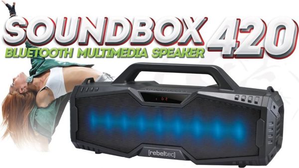 Ηχείο Rebeltec SoundBox 420 μαύρο (RBLGLO00027)