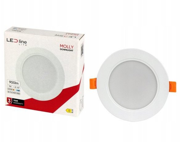 ΕΝΤΟΙΧΙΣΜΕΝΟ ΦΩΤΙΣΤΙΚΟ LED MOLLY 40K 9W 900LM