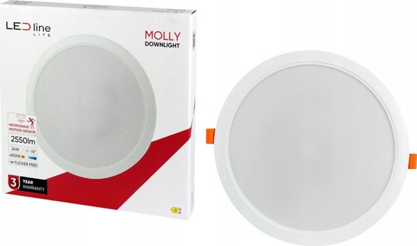 ΕΝΤΟΙΧΙΖΟΜΕΝΟ ΦΩΤΙΣΤΙΚΟ LED MOLLY 30-60K 18W 1900