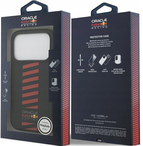 Θήκη RED BULL για IPHONE 17 Pro συμβατή με MagSafe RBHMP17L24PUDSRV (Meshed PU W/ Powerbar) navy