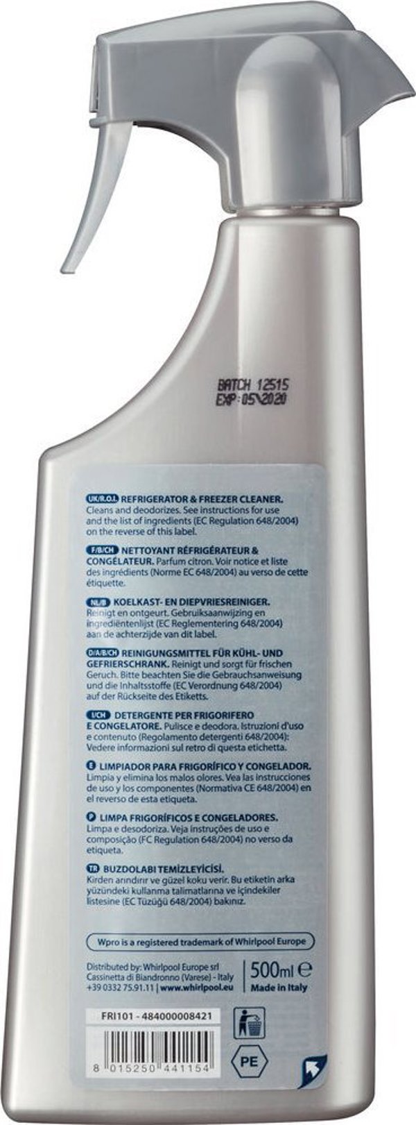 Καθαριστικό ψυγείου και καταψύκτη WPRO 500 ml, 484000008421