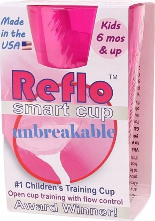 Reflo Reflo NOWY NIETΛΟΥΚΑΝΟΣ κύπελλο εκπαίδευσης για παιδιά ροζ (5905123560392) - 5905123560392