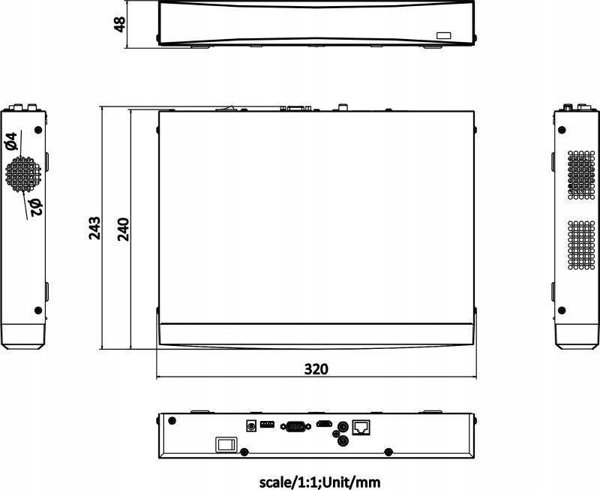 Καταγραφικό Hikvision Hikvision DS-7608NXI-K1(D) Network καταγραφικό βίντεο (NVR) 1U Μαύρο