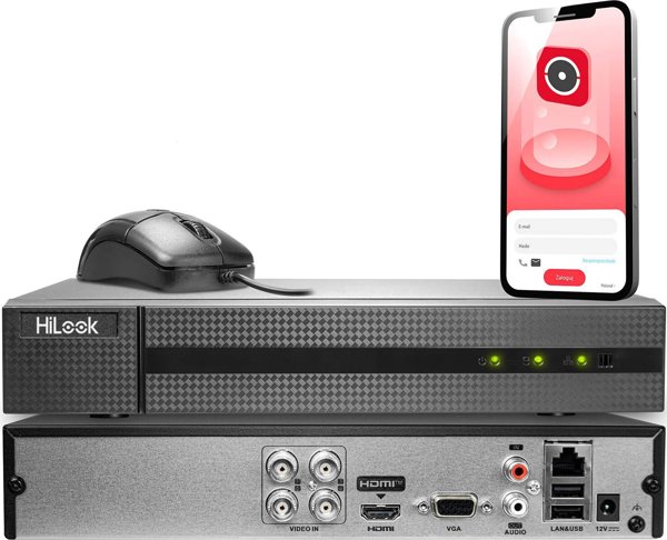 Καταγραφικό HiLook Καταγραφικό TVI Hilook by Hikvision 4 κανάλια DVR-4CH-4MP