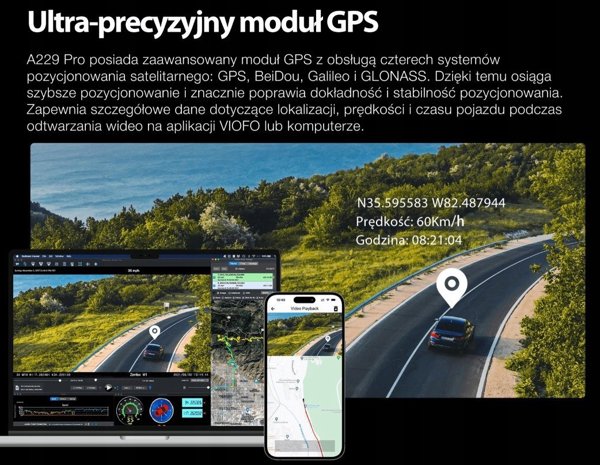 Καταγραφικό Viofo Καταγραφικό Βίντεο VIOFO A229 PRO 3CH-G GPS