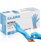 Γάντια νιτριλίου χωρίς πούδρα CLARA, 100 τεμ., μέγεθος XS, μπλε